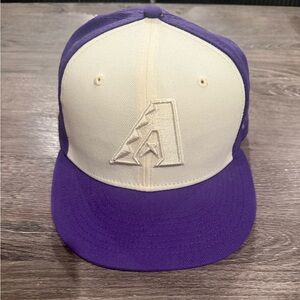 Purple Arizona Diamondbacks Fitted World Series Hat